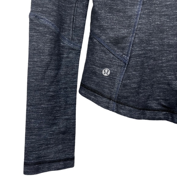 LULULEMON Forme Jacket Reversible Slub Denim Limitless Blue Black 4 - Picture 11 of 12